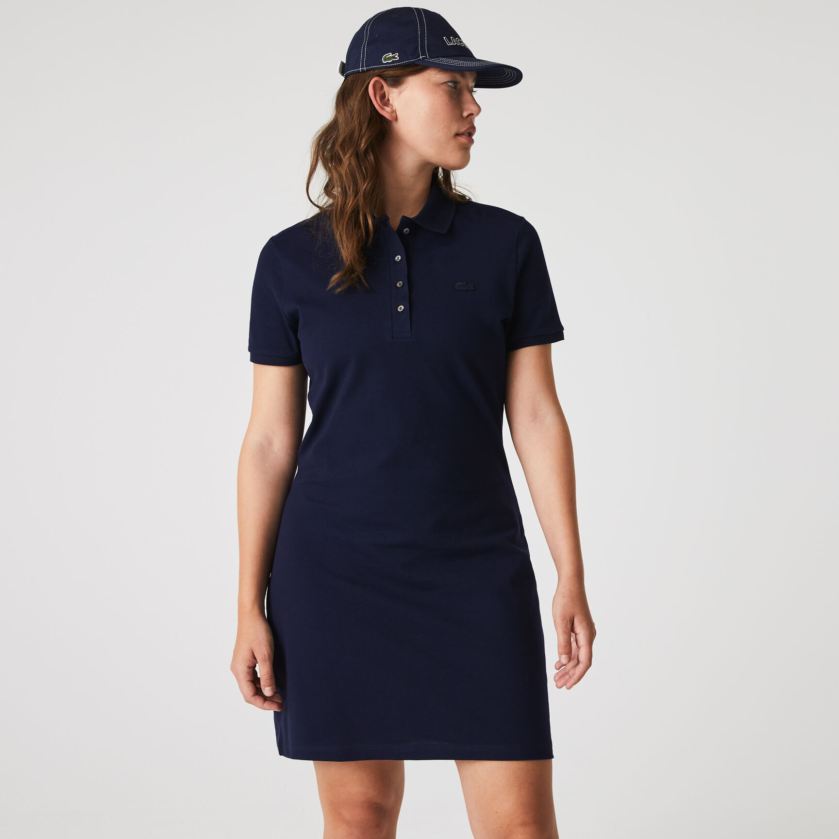 Slim Fit Stretch Petit Pique Polo Dress Slim Fit Stretch Petit Pique Polo Dress