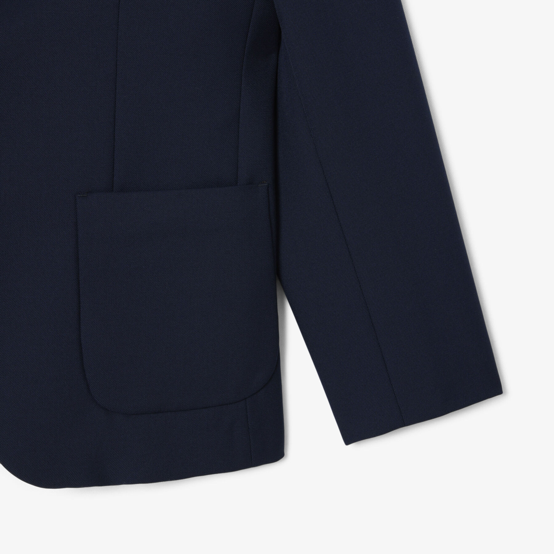 lacoste wool twill blazer