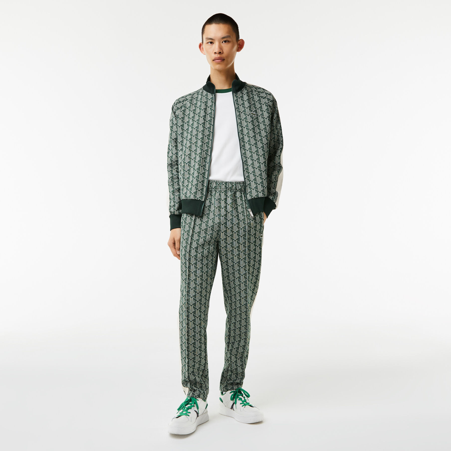 Men's Lacoste Monogram Print Trackpants men s lacoste monogram print trackpants
