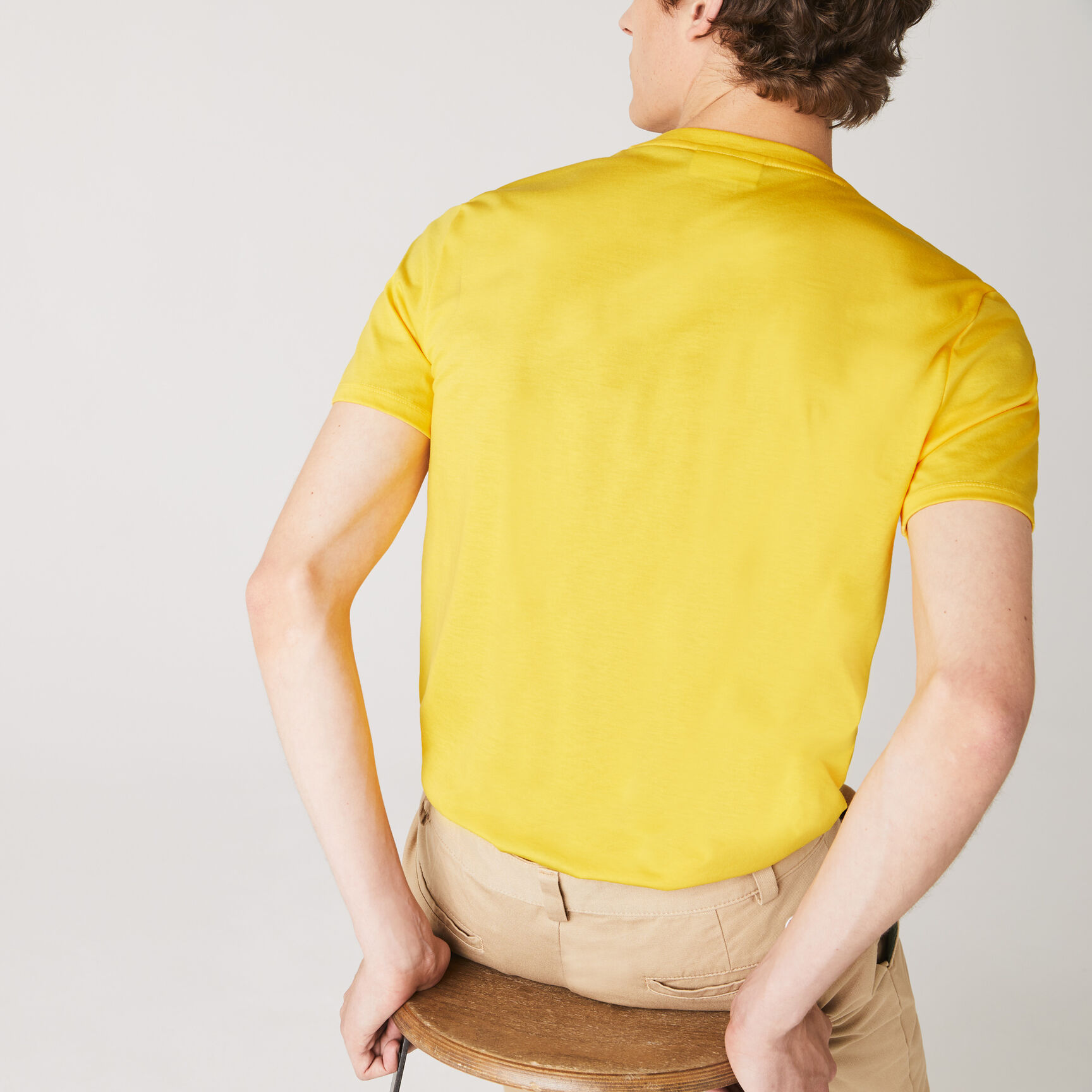 Lightweight Cotton Pima V Neck T-shirt