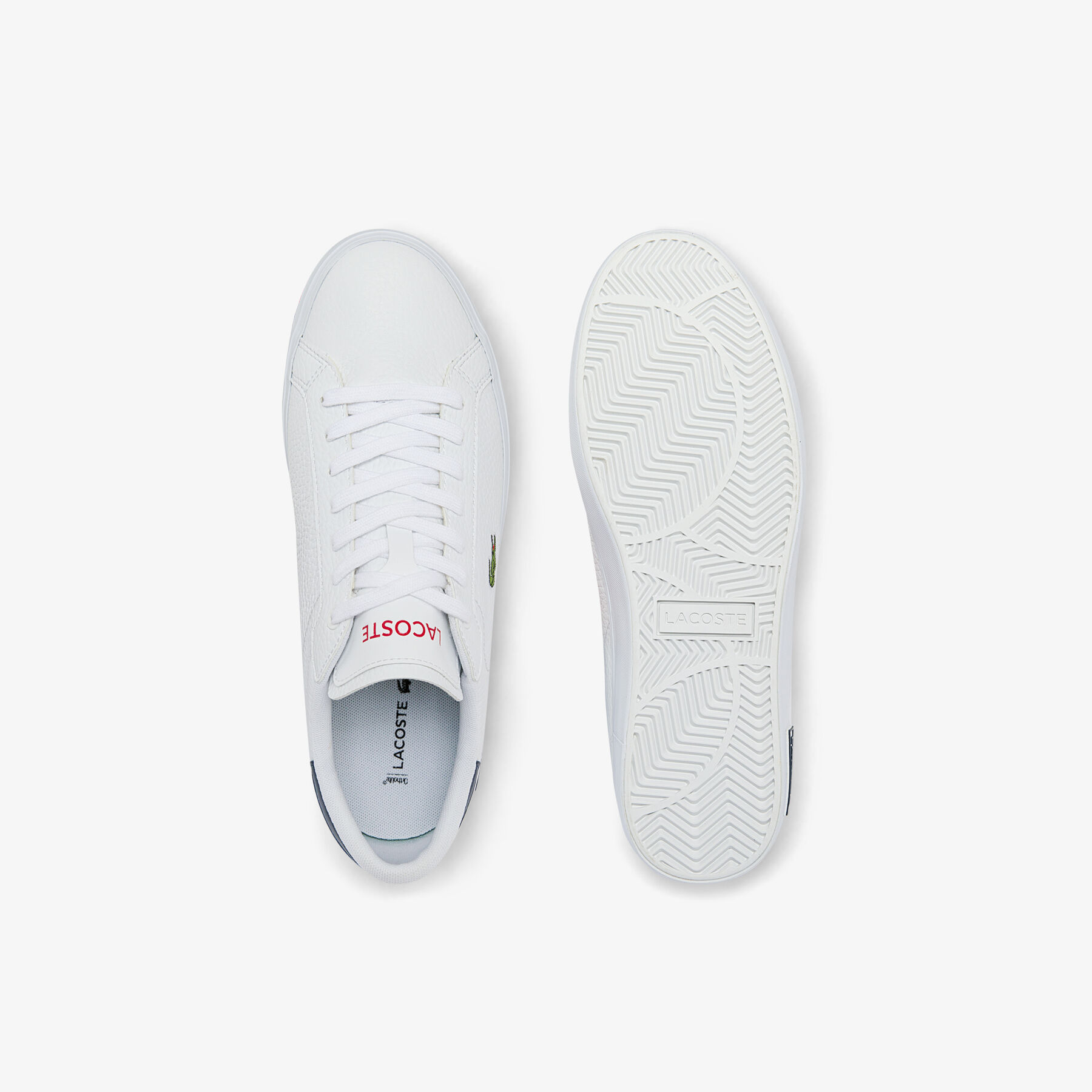Men's Powercourt Leather Trainers lacoste men s powercourt leather trainers