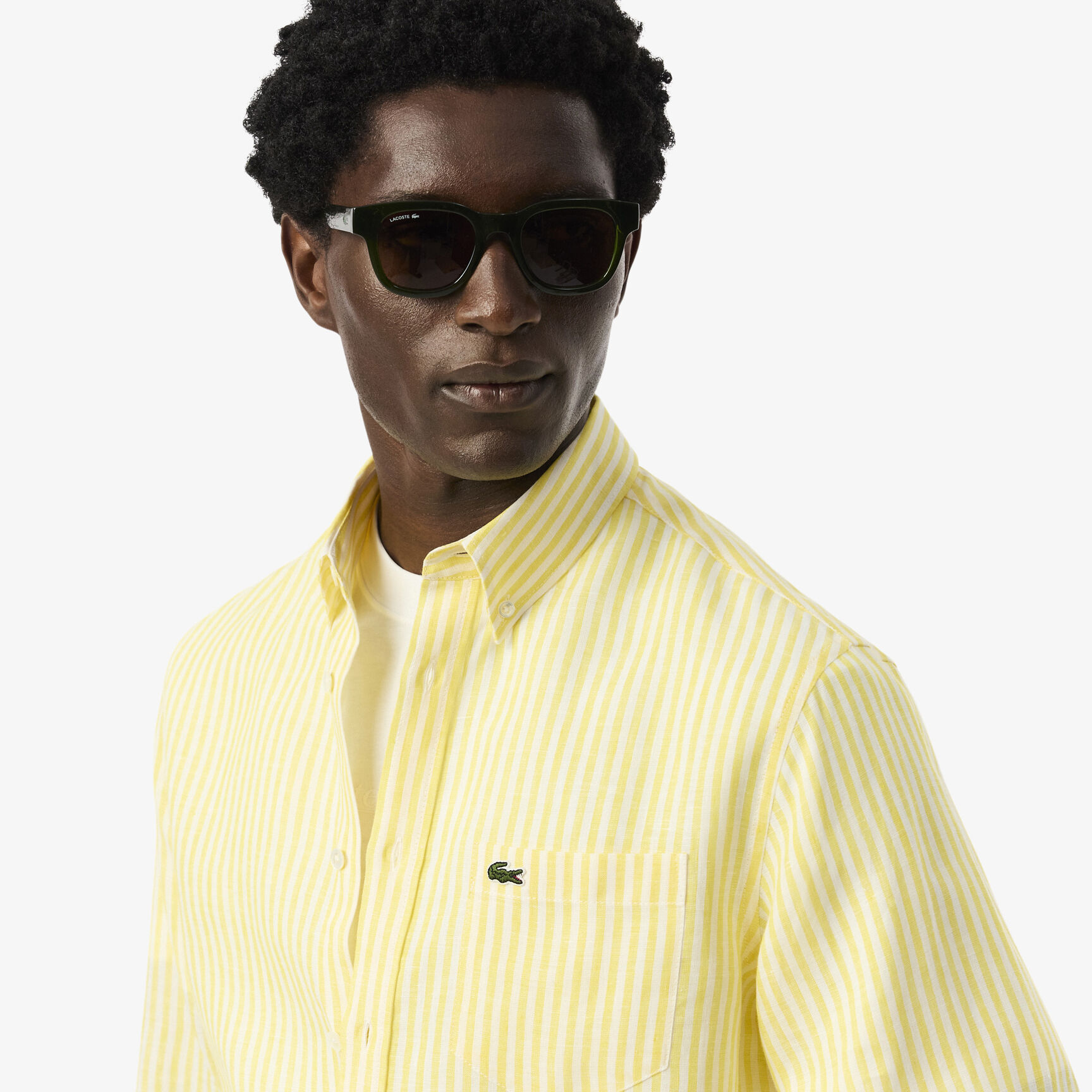 Regular Fit Striped Linen Shirt