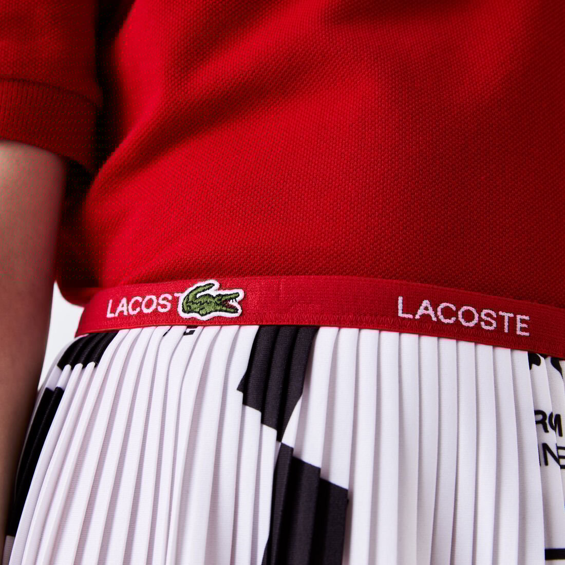 Girls' Lacoste Jersey Short Pleated Skirt Girls' Lacoste Jersey Short Pleated Skirt