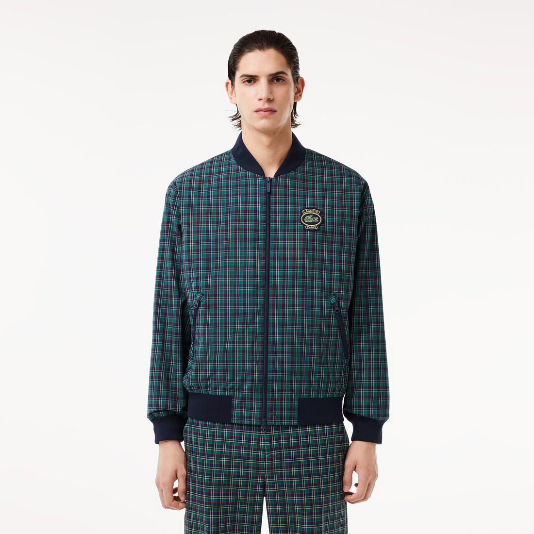 Checked Showerproof Harrington Jacket