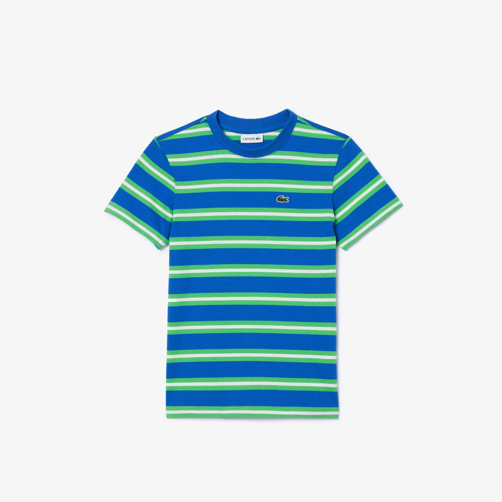 Kids' Lacoste Stripe Print Cotton Jersey T-shirt Kids' Lacoste Stripe Print Cotton Jersey T-shirt