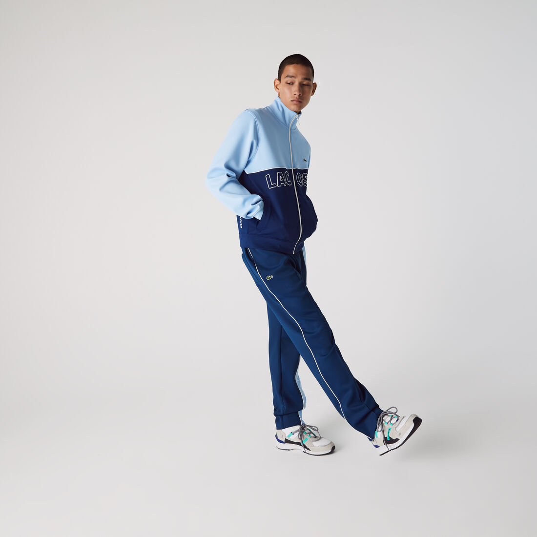 Unisex Lacoste LIVE Colourblock Light Neoprene Tracksuit Pants Unisex Lacoste LIVE Colourblock Light Neoprene Tracksuit Pants