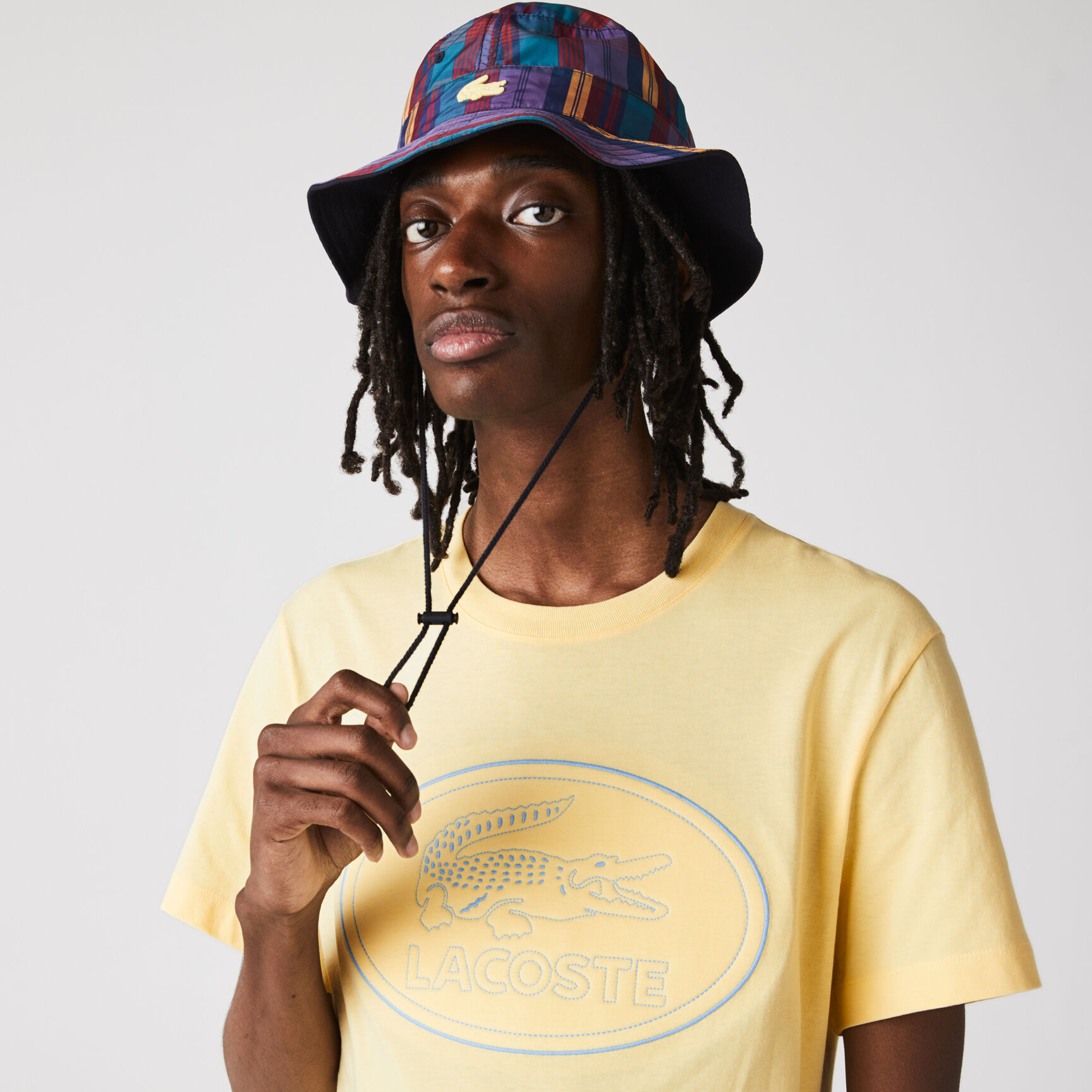 Men's Crew Neck Embroidered Logo Cotton T-shirt