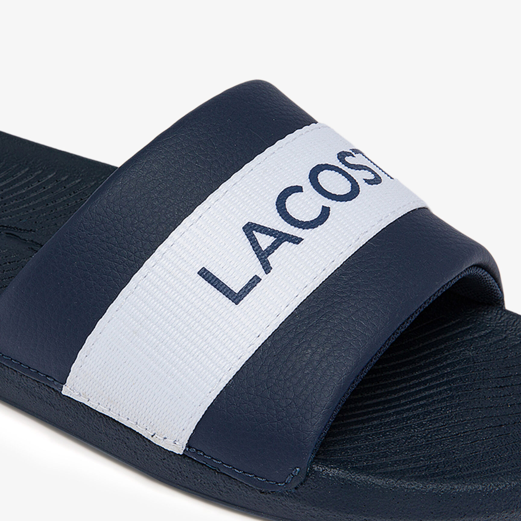 Men's Croco Slides Textile Logo
