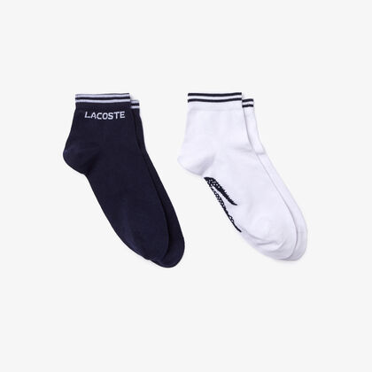 جوارب قطنية حزمة مزدوجة مجموعة Lacoste Sport للرجال
