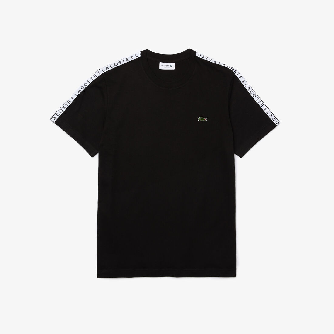 Men's Crew Neck Print Striped Cotton T-shirt Men's Crew Neck Print Striped Cotton T-shirt