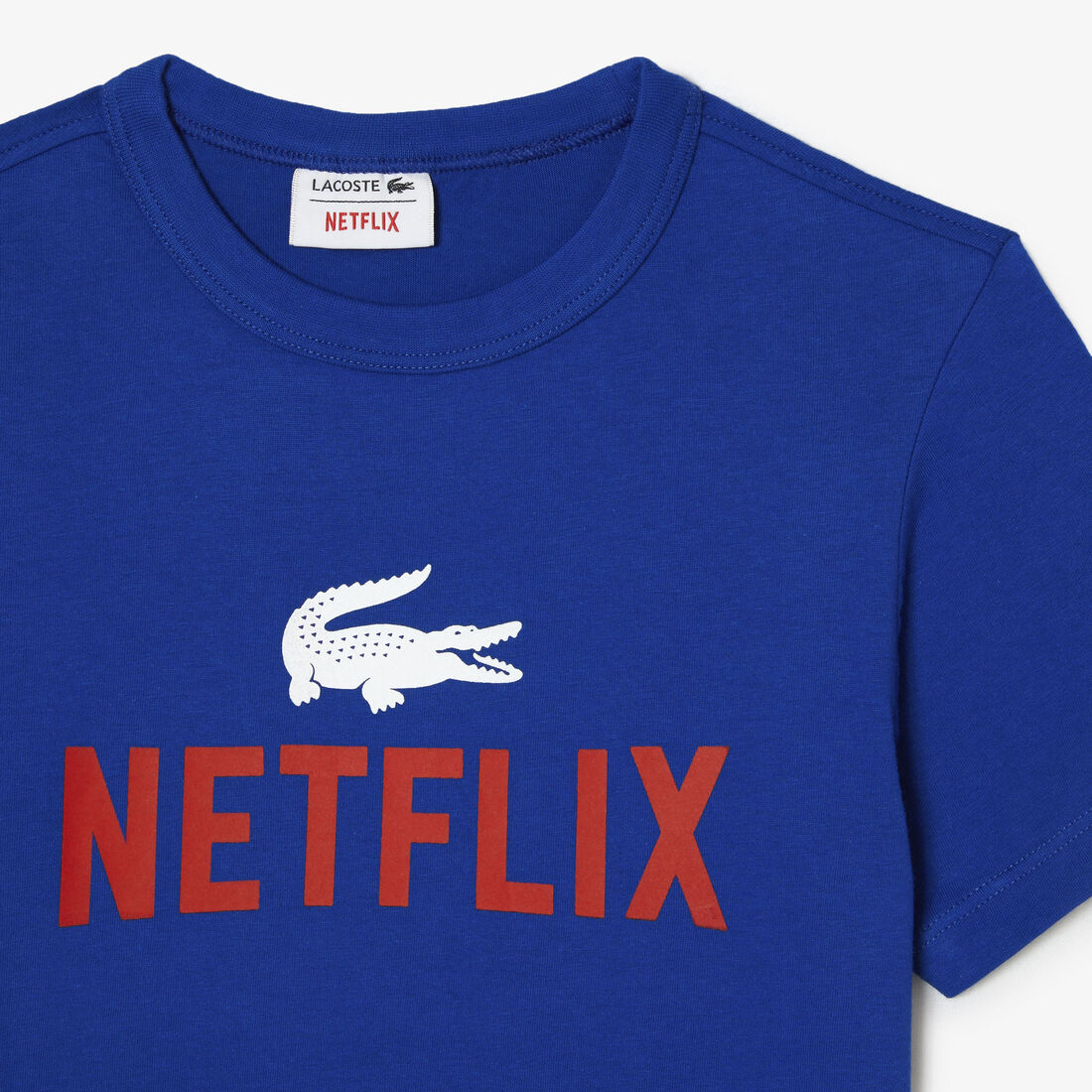 تيشيرت بطبعة قطن عضوي للأطفال مجموعة Lacoste x Netflix تيشيرت بطبعة قطن عضوي للأطفال مجموعة Lacoste x Netflix
