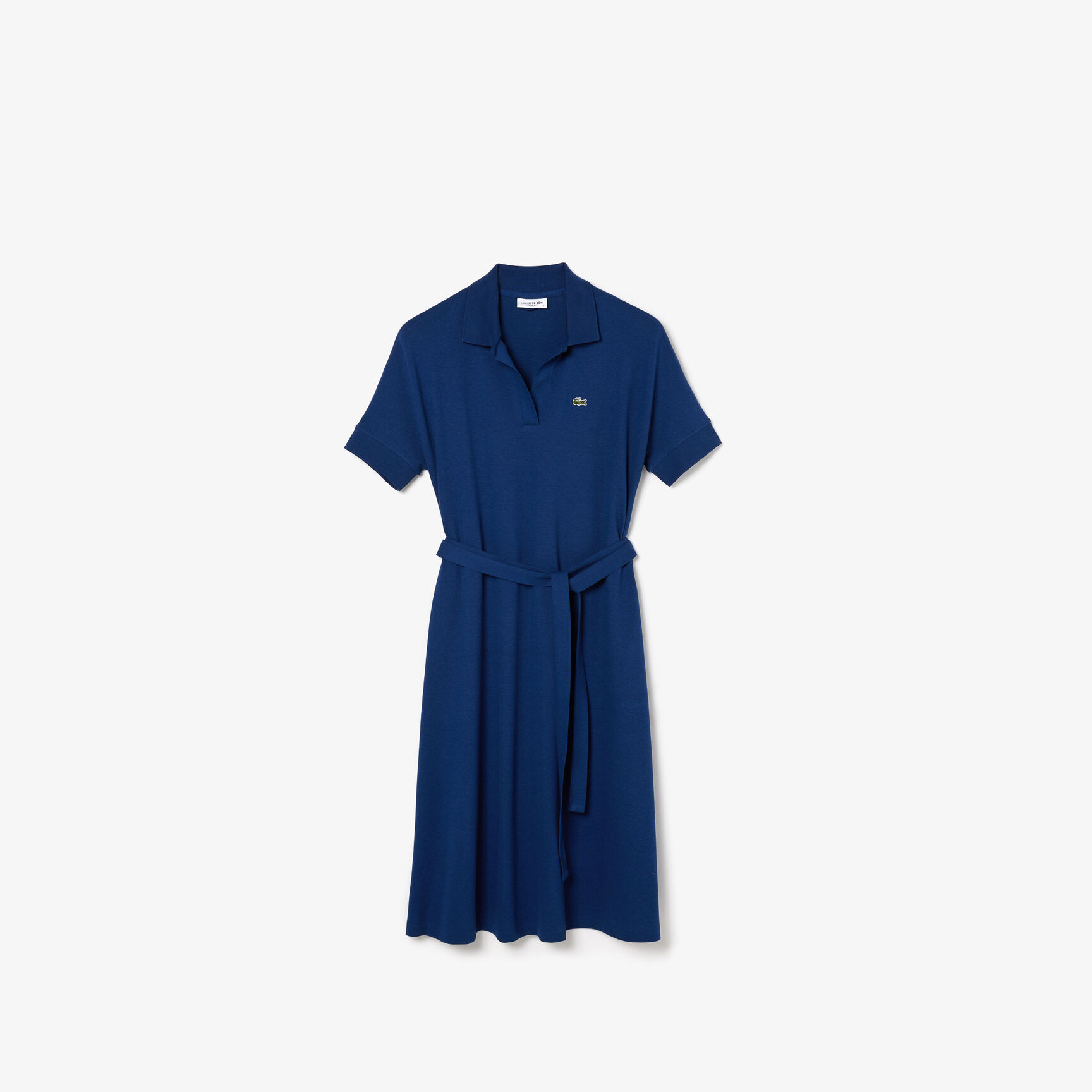 Women's Loose Fit V-neck Piqué Polo Dress Women's Loose Fit V-neck Piqué Polo Dress