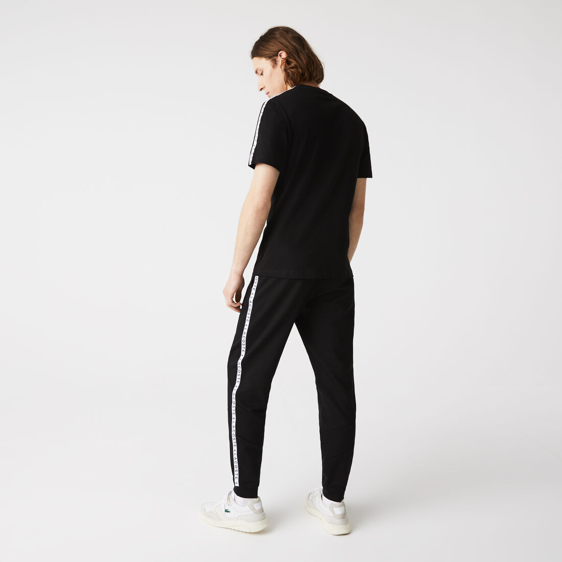 Men's Crew Neck Print Striped Cotton T-shirt Men's Crew Neck Print Striped Cotton T-shirt