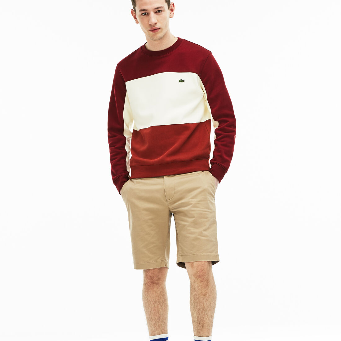 Men's Slim Fit Stretch Gabardine Bermuda Shorts Men's Slim Fit Stretch Gabardine Bermuda Shorts