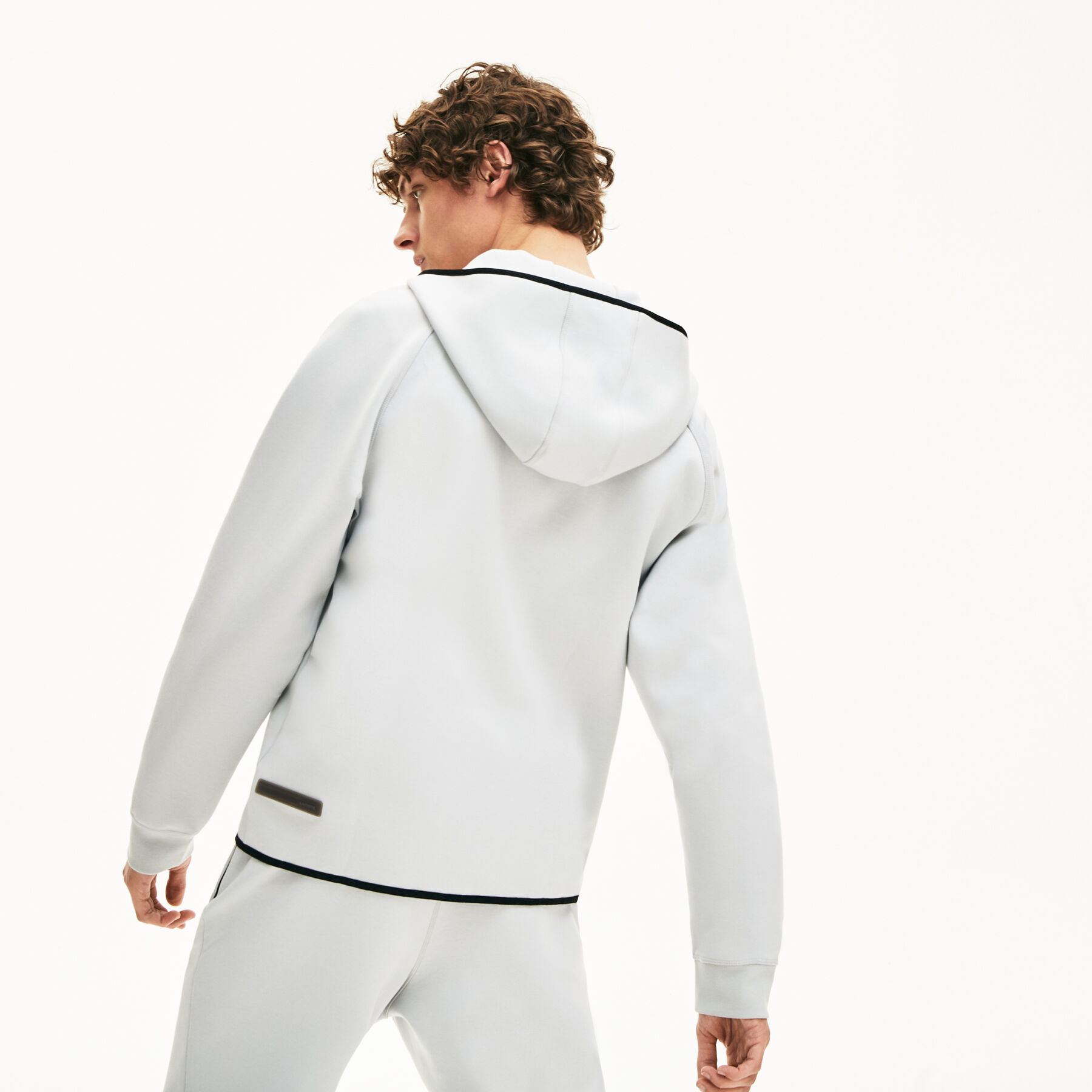 men s lacoste motion hooded zip sweatshirt
