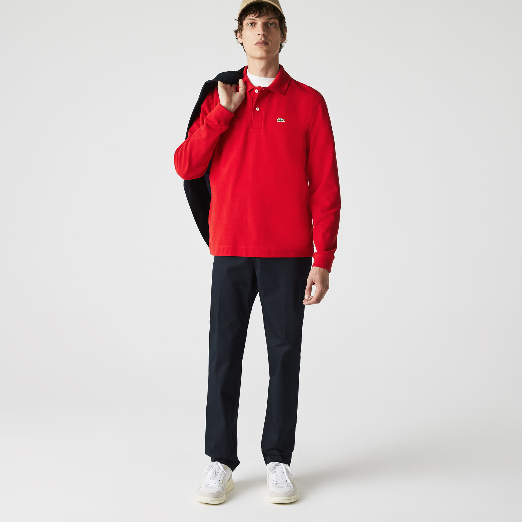 بنطلون تشينو من القطن المرن ذو قصة ضيقة للرجال