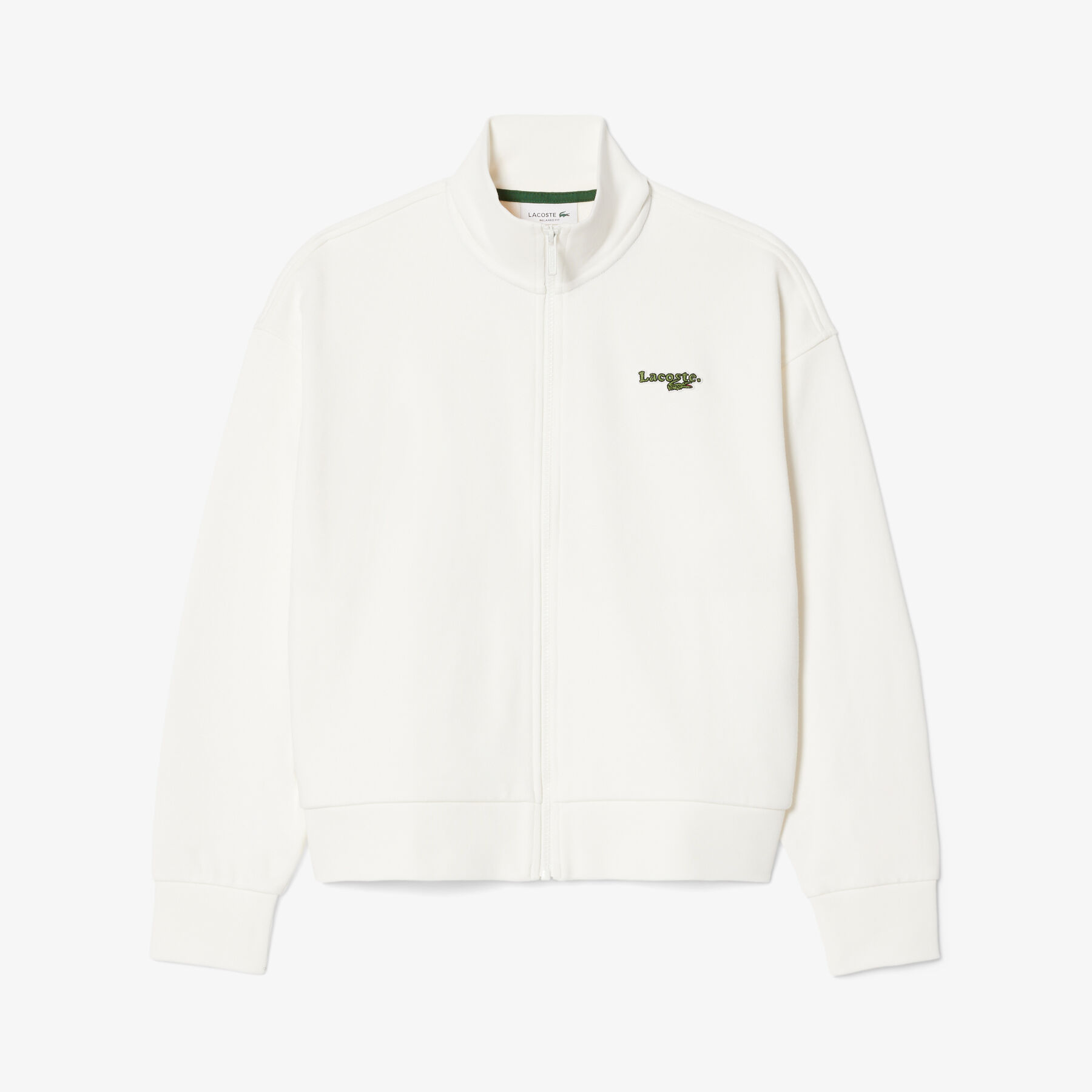 lacoste relaxed fit zipped badge sweatshirt