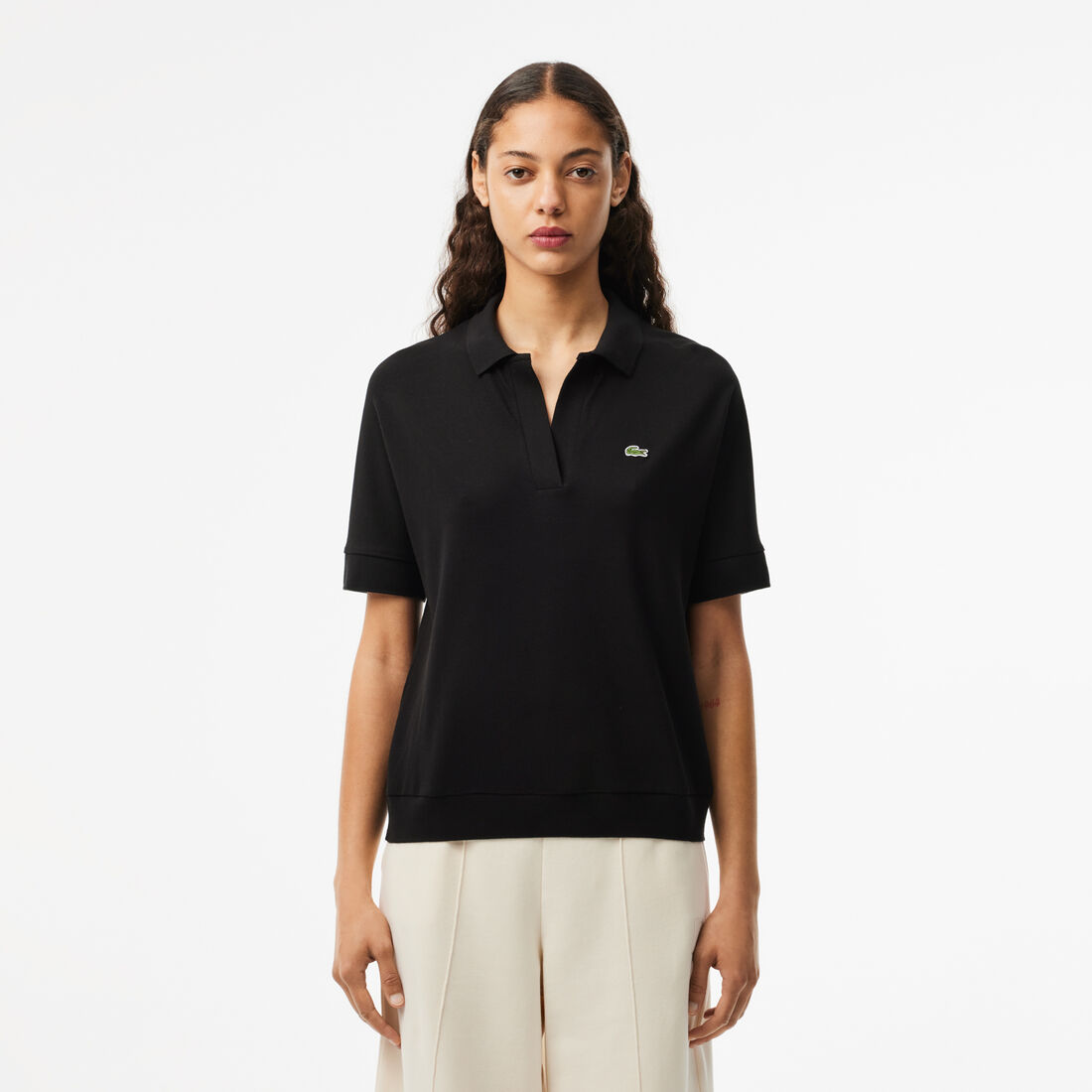 Women's Lacoste Flowy Pique Polo Shirt