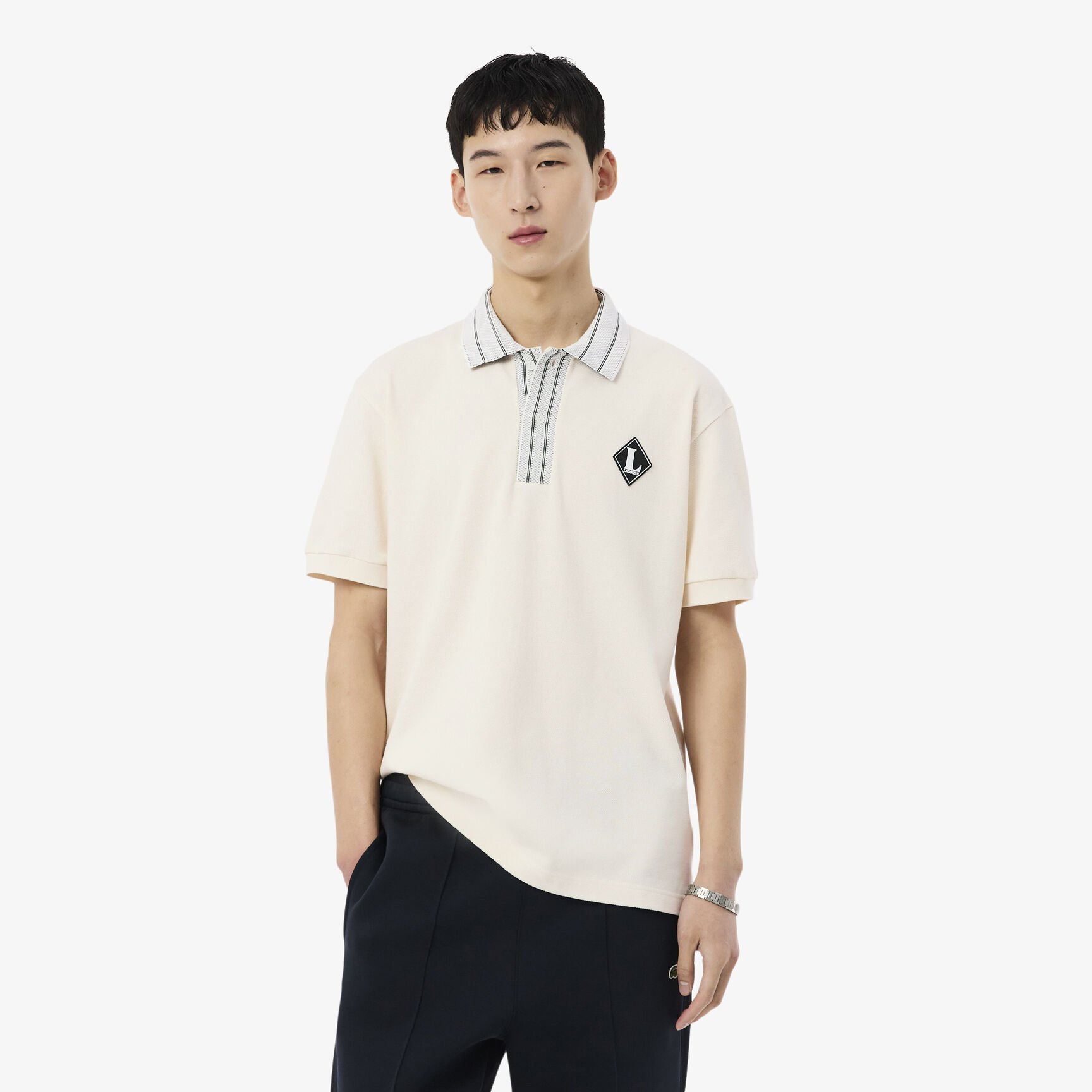 French Made Classic Fit Badge Polo Shirt French Made Classic Fit Badge Polo Shirt