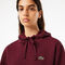 lacoste women s loose fit cotton blend jogger hoodie