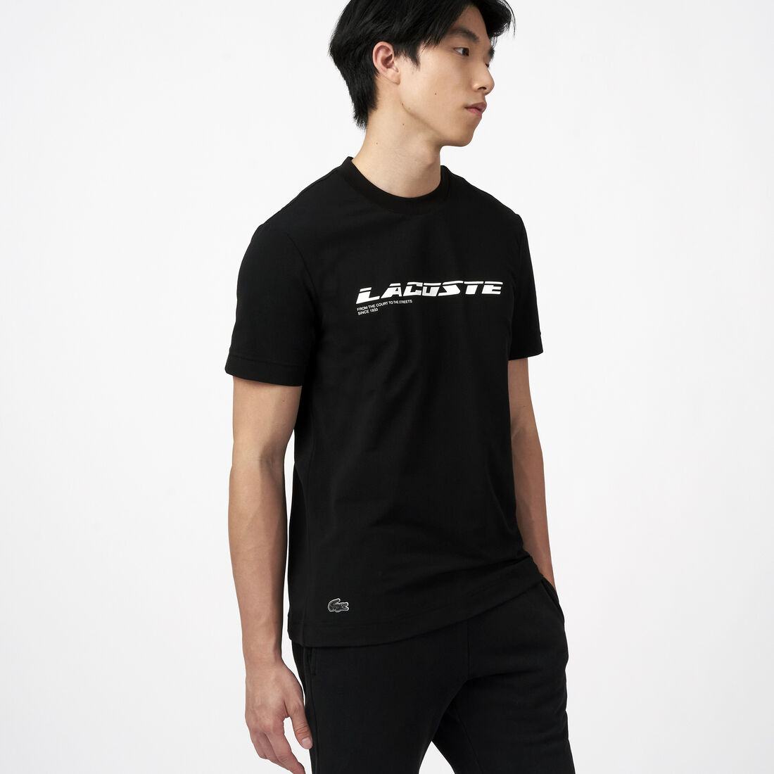 Men's Regular Fit Branded Piqué T-shirt