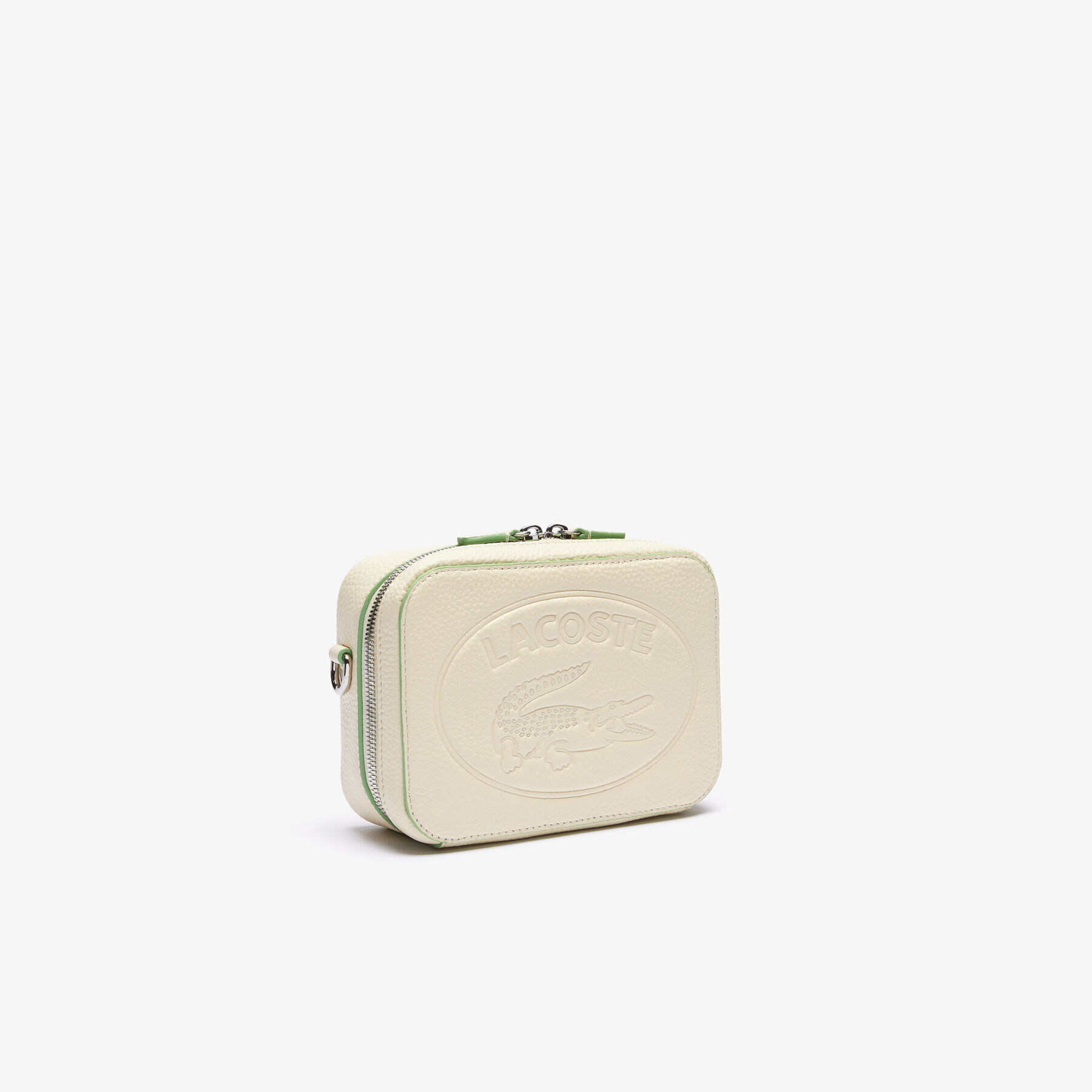 Women’s Croco Crew Detachable Shoulder Strap Grained Leather Bag lacoste women s croco crew detachable shoulder strap grained leather bag