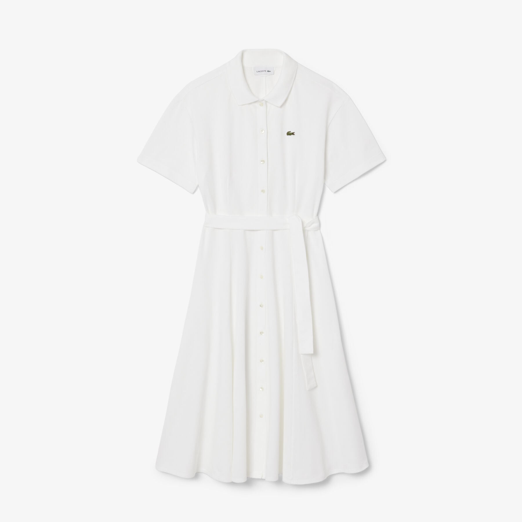 Flared Petit Pique Polo Dress Flared Petit Pique Polo Dress