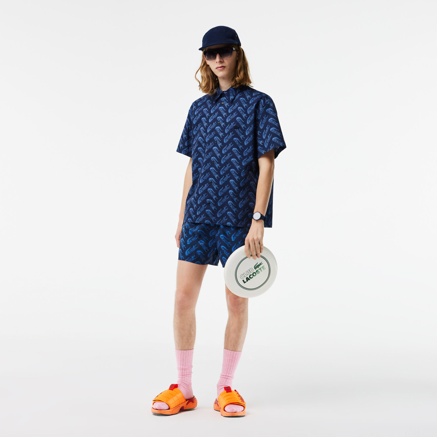 قميص لاكوست بأكمام قصيرة وطبعة كلاسيكية للرجال قميص لاكوست بأكمام قصيرة وطبعة كلاسيكية للرجال