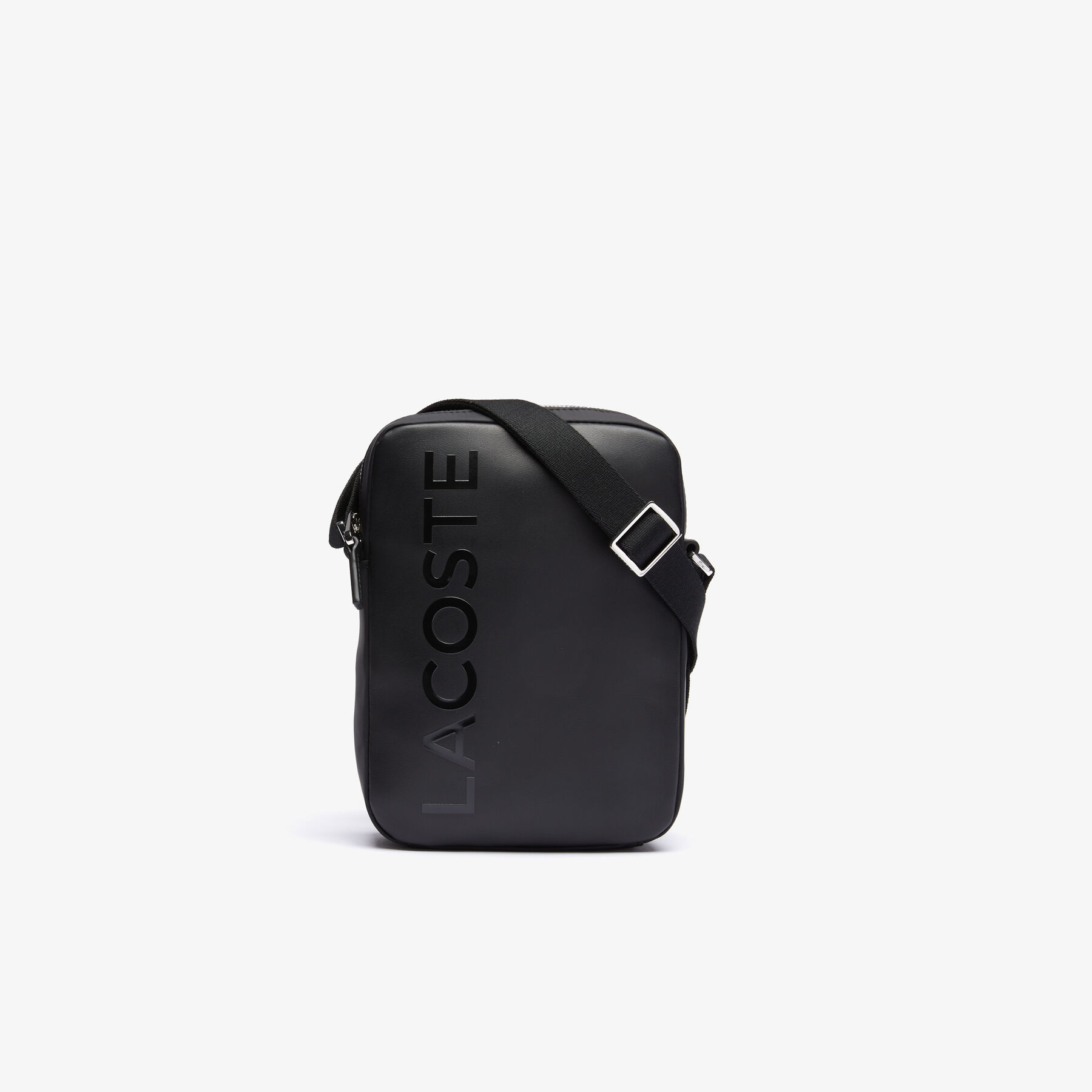 Men's L.12.12 Signature Leather Cross Body Bag lacoste men s l 12 12 signature leather cross body bag