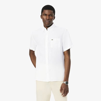 Short Sleeved Linen Shirt