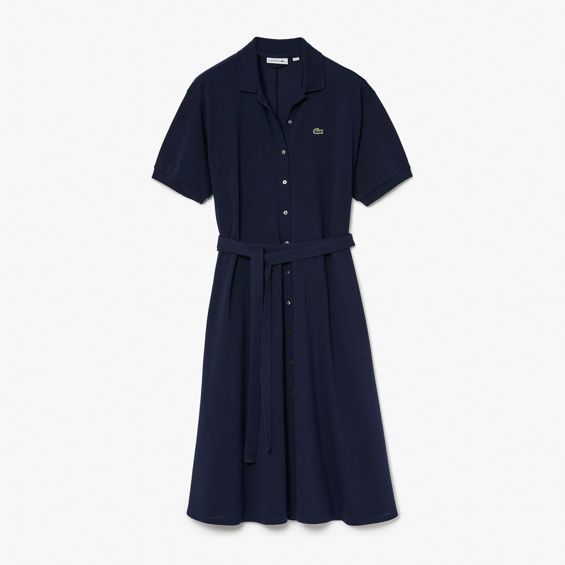 Women's Cotton Piqué Belted Polo Dress Women's Cotton Piqué Belted Polo Dress