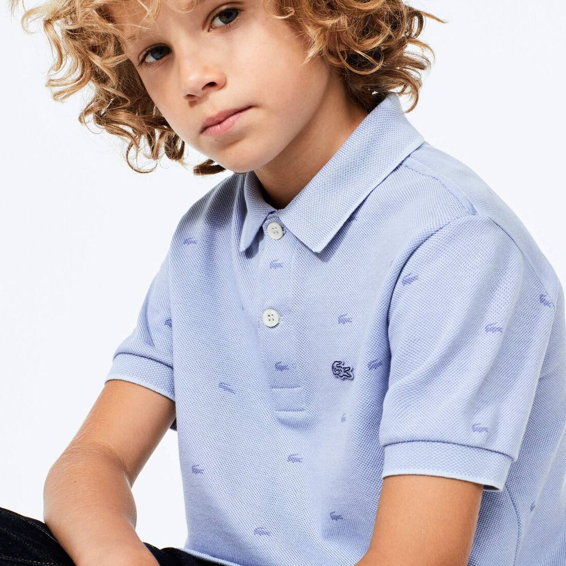 Boy’s Printed Lacoste Polo Shirt Boy’s Printed Lacoste Polo Shirt