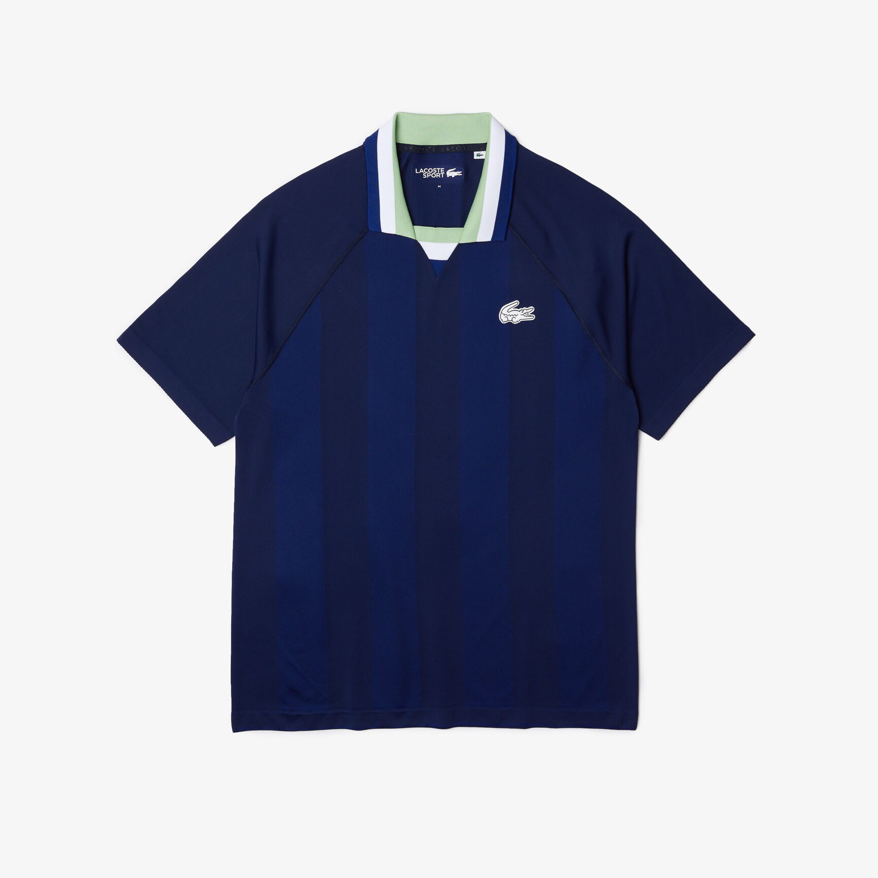 تيشيرت بولو جاكار بدون حياكة بياقة مفتوحة للرجال مجموعة Lacoste SPORT تيشيرت بولو جاكار بدون حياكة بياقة مفتوحة للرجال مجموعة Lacoste SPORT