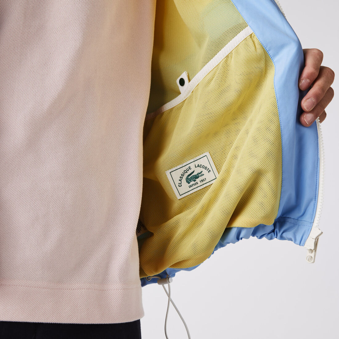 Men’s Concealed Hood Water-Resistant Colorblock Jacket Men’s Concealed Hood Water-Resistant Colorblock Jacket