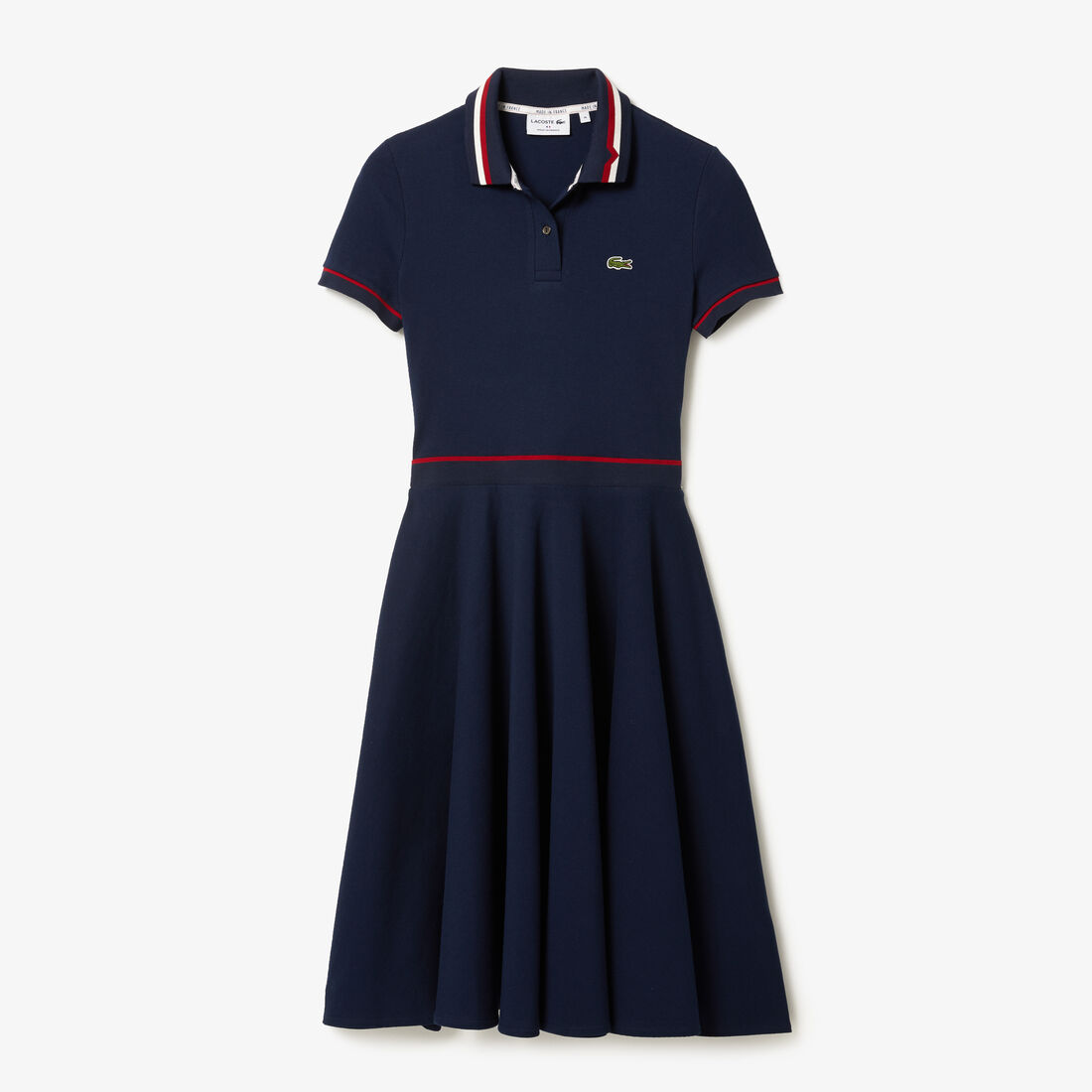 Women's Made in France Organic Cotton Petit Piqué Polo Dress Women's Made in France Organic Cotton Petit Piqué Polo Dress