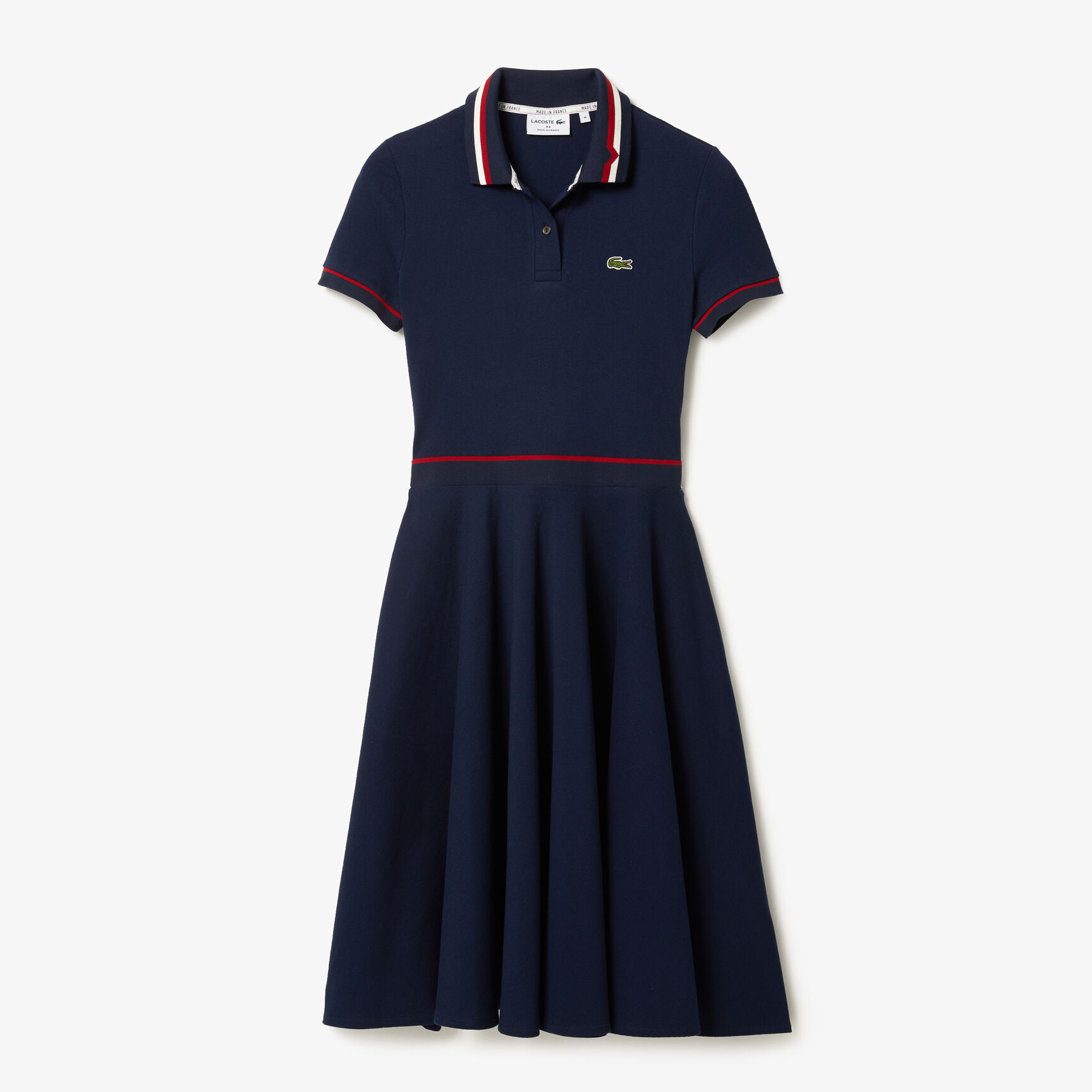 Women's Made in France Organic Cotton Petit Piqué Polo Dress Women's Made in France Organic Cotton Petit Piqué Polo Dress
