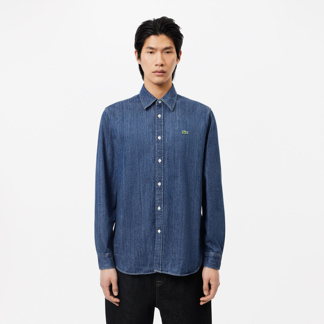 Men's Lacoste Regular Fit Organic Cotton Denim Shirt
