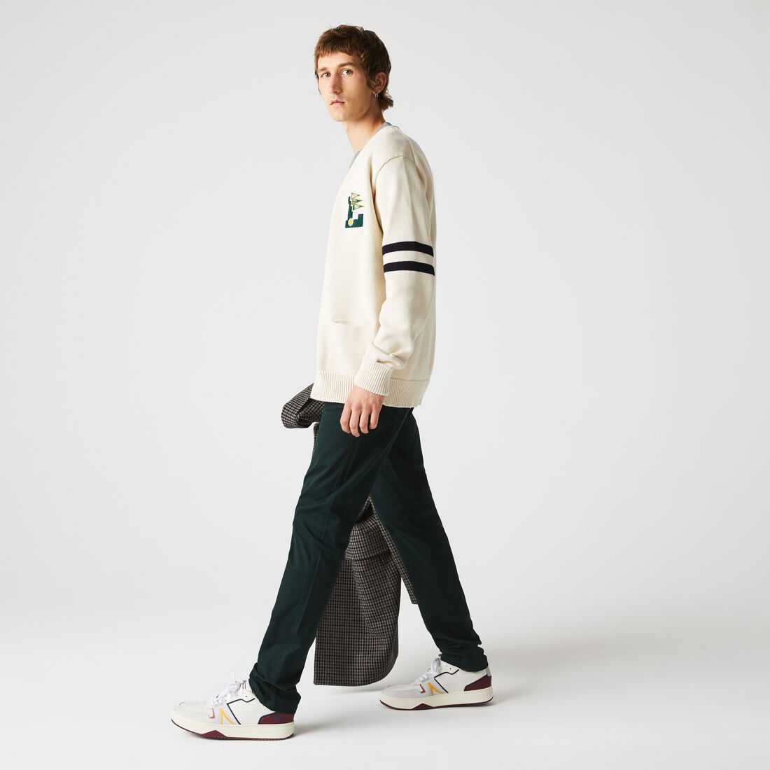 بنطال من القطن المرن بقصة ضيقة 5 جيوب للرجال بنطال من القطن المرن بقصة ضيقة 5 جيوب للرجال