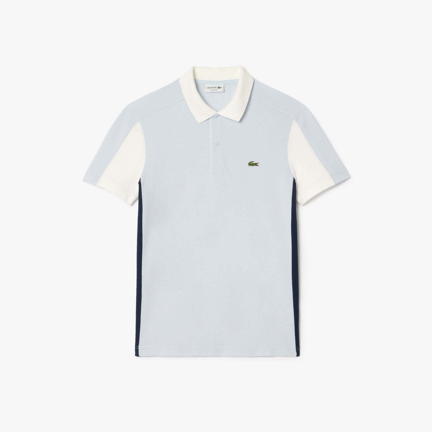 Cotton Pique Colourblock Polo Shirt
