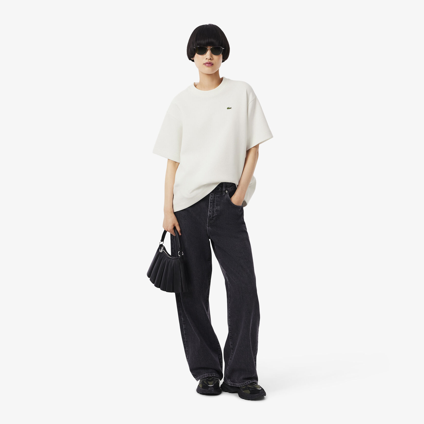 Oversized Double Face Pique T-shirt