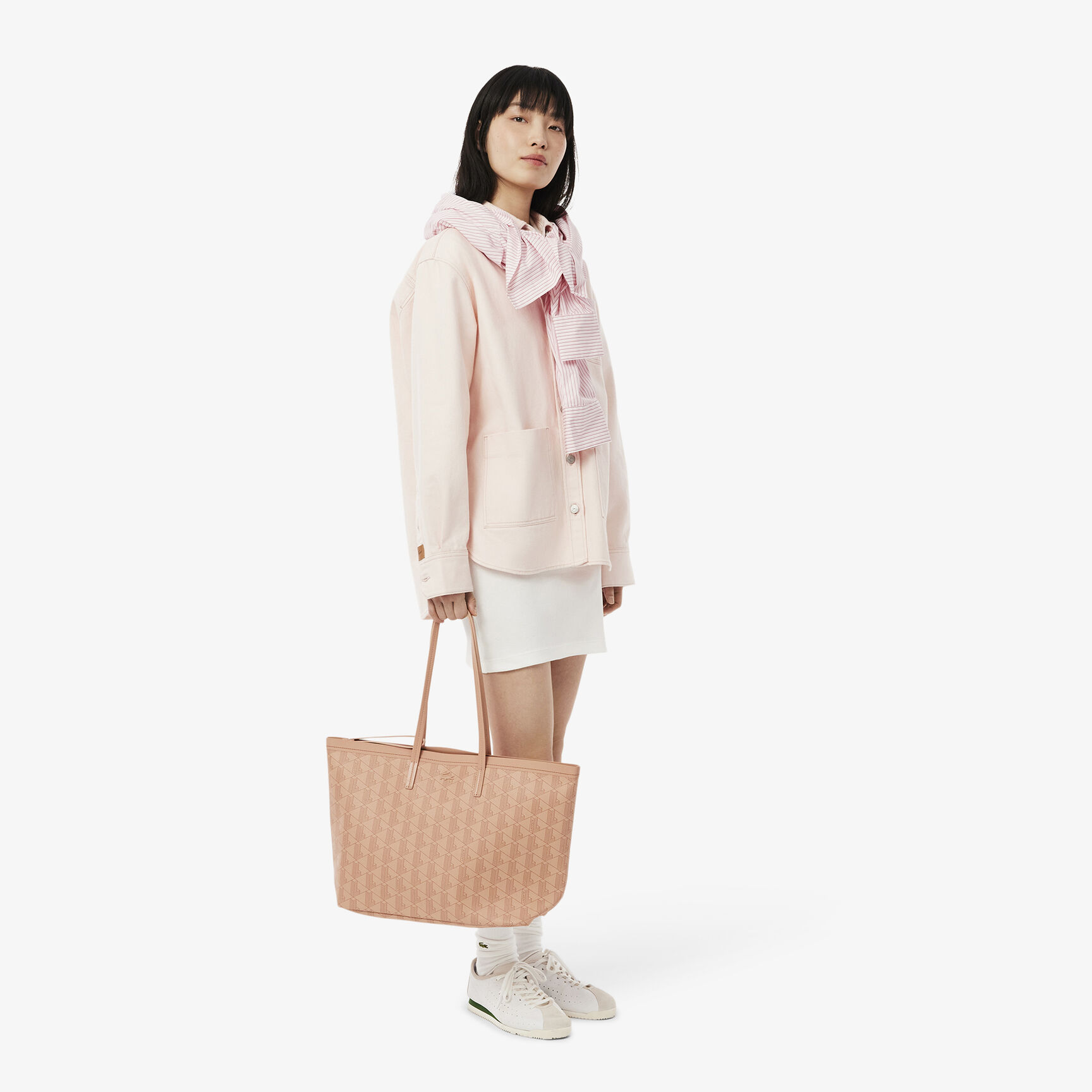 Zely Grained Tote with Pouch