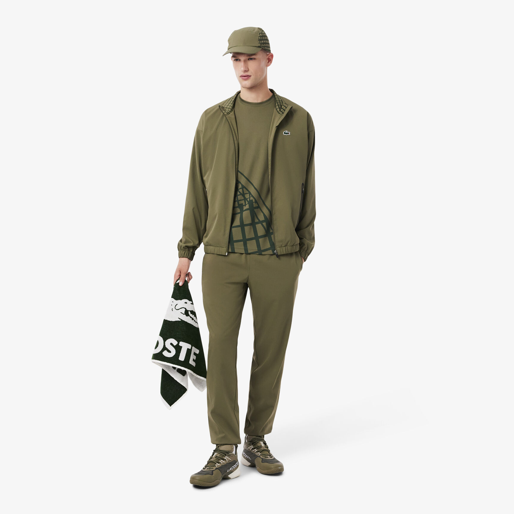 تي شيرت تنس مطبوع فائق الجفاف