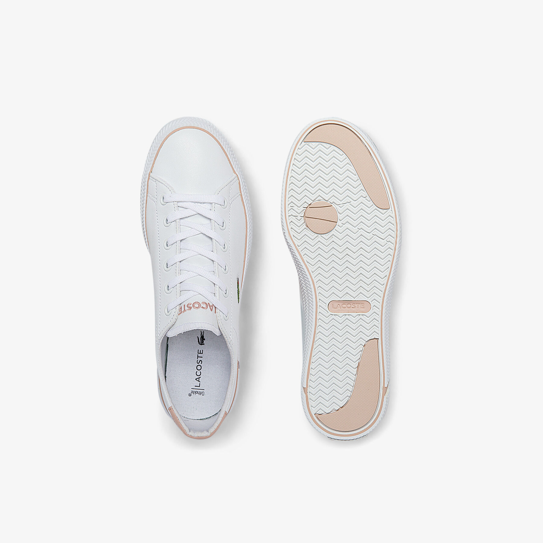 lacoste women s gripshot bl leather and synthetic trainers
