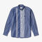 lacoste men s mismatched striped relaxed fit cotton shirt