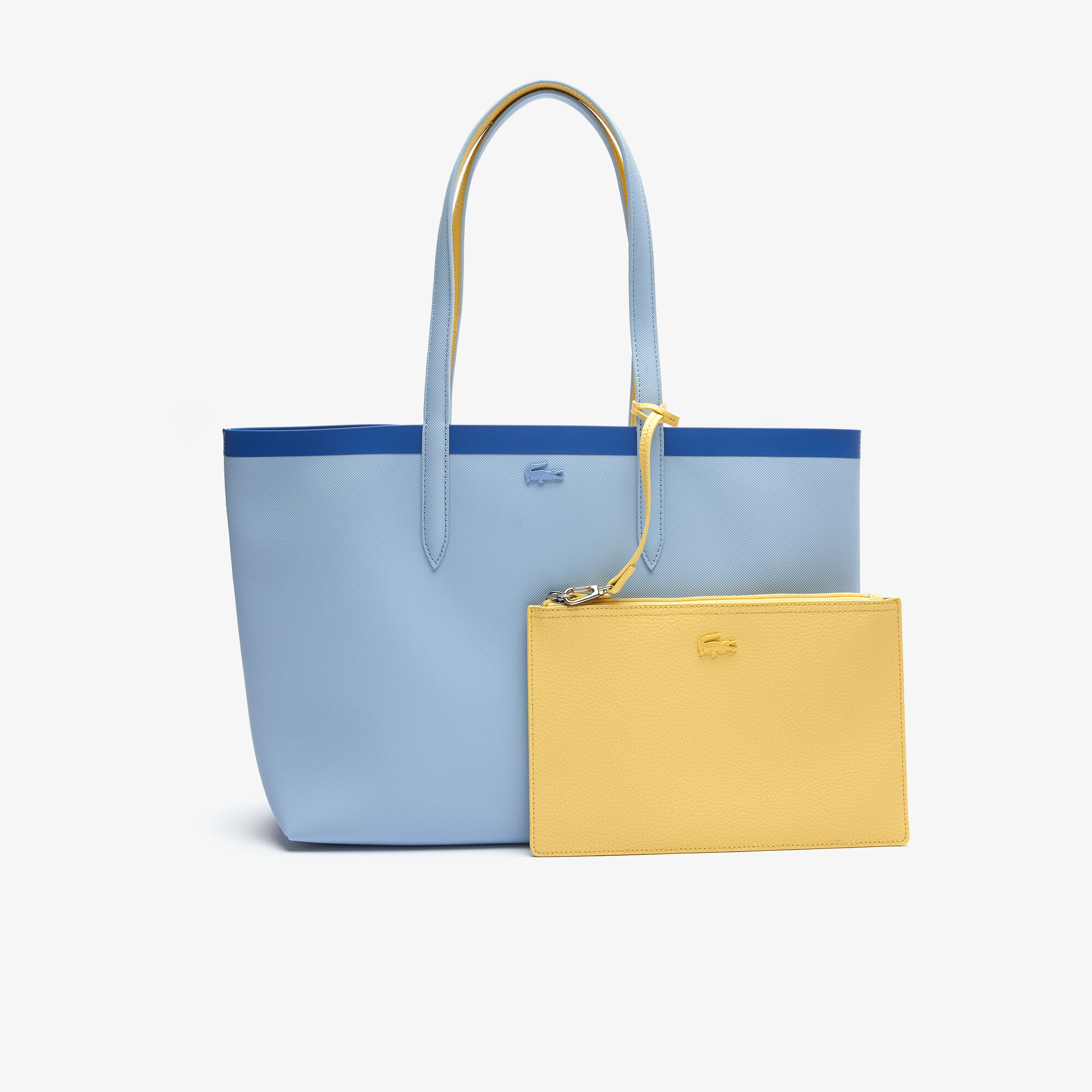 Women's Anna Reversible Contrast Band Coated Canvas Tote Bag Women's Anna Reversible Contrast Band Coated Canvas Tote Bag