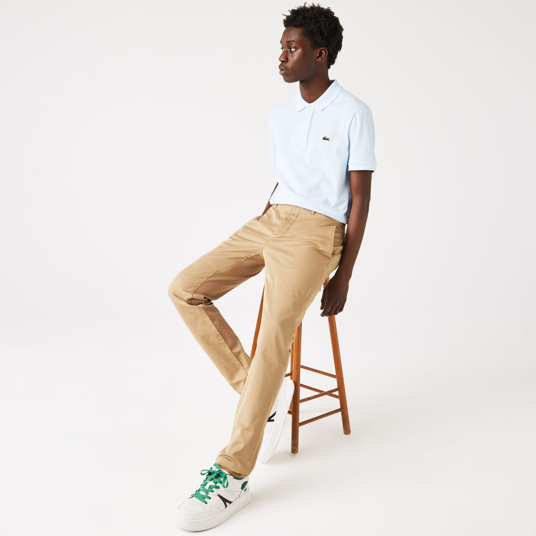 Men's New Classic Slim Fit Stretch Cotton Trousers