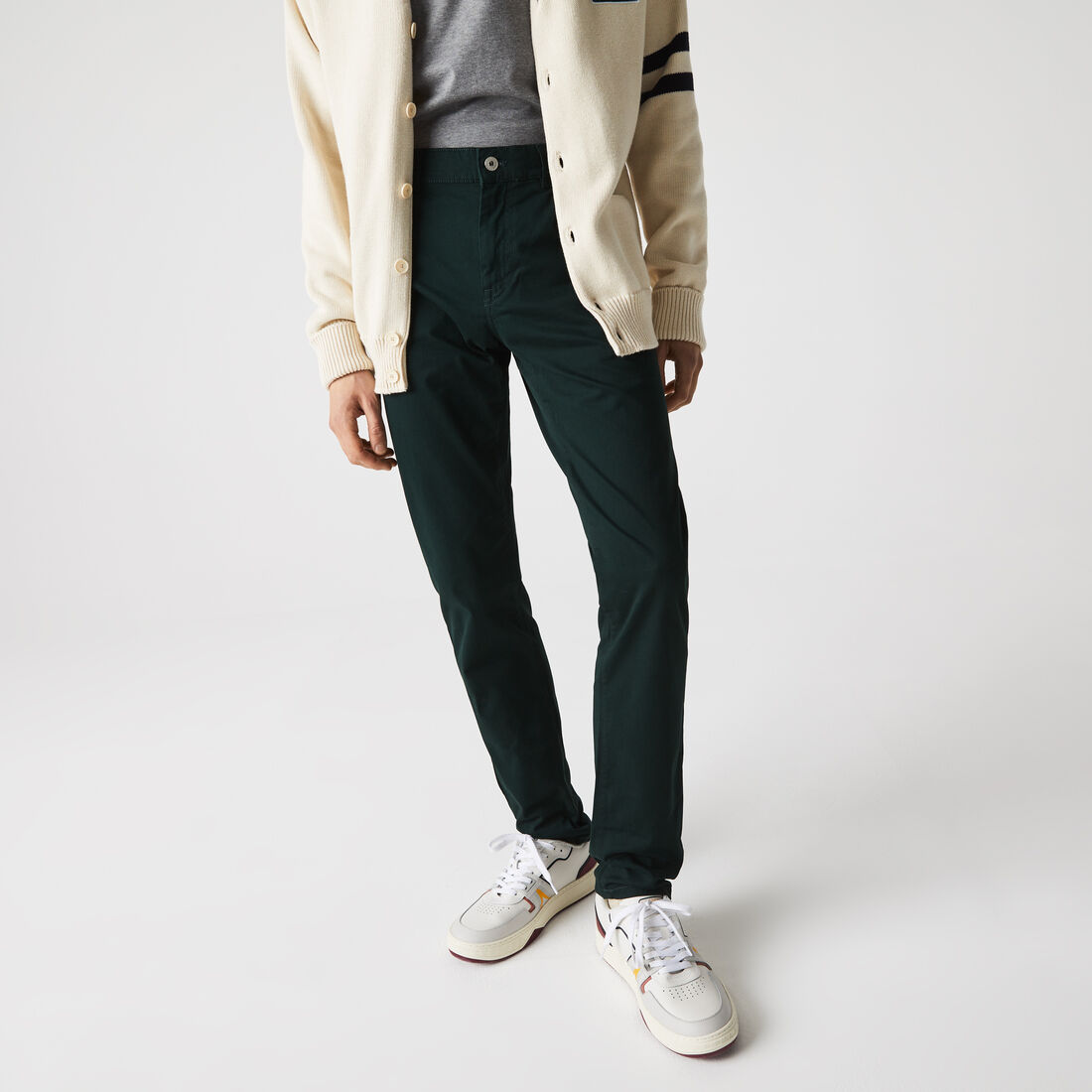 بنطال من القطن المرن بقصة ضيقة 5 جيوب للرجال بنطال من القطن المرن بقصة ضيقة 5 جيوب للرجال