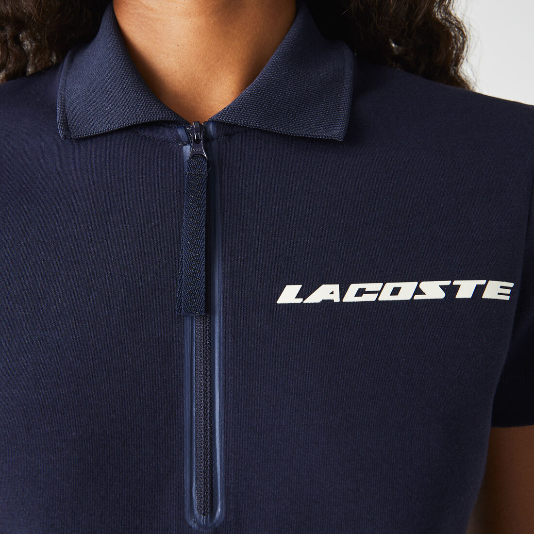 Women's Contrast Branded Two-Ply Jersey Polo Dress Women's Contrast Branded Two-Ply Jersey Polo Dress