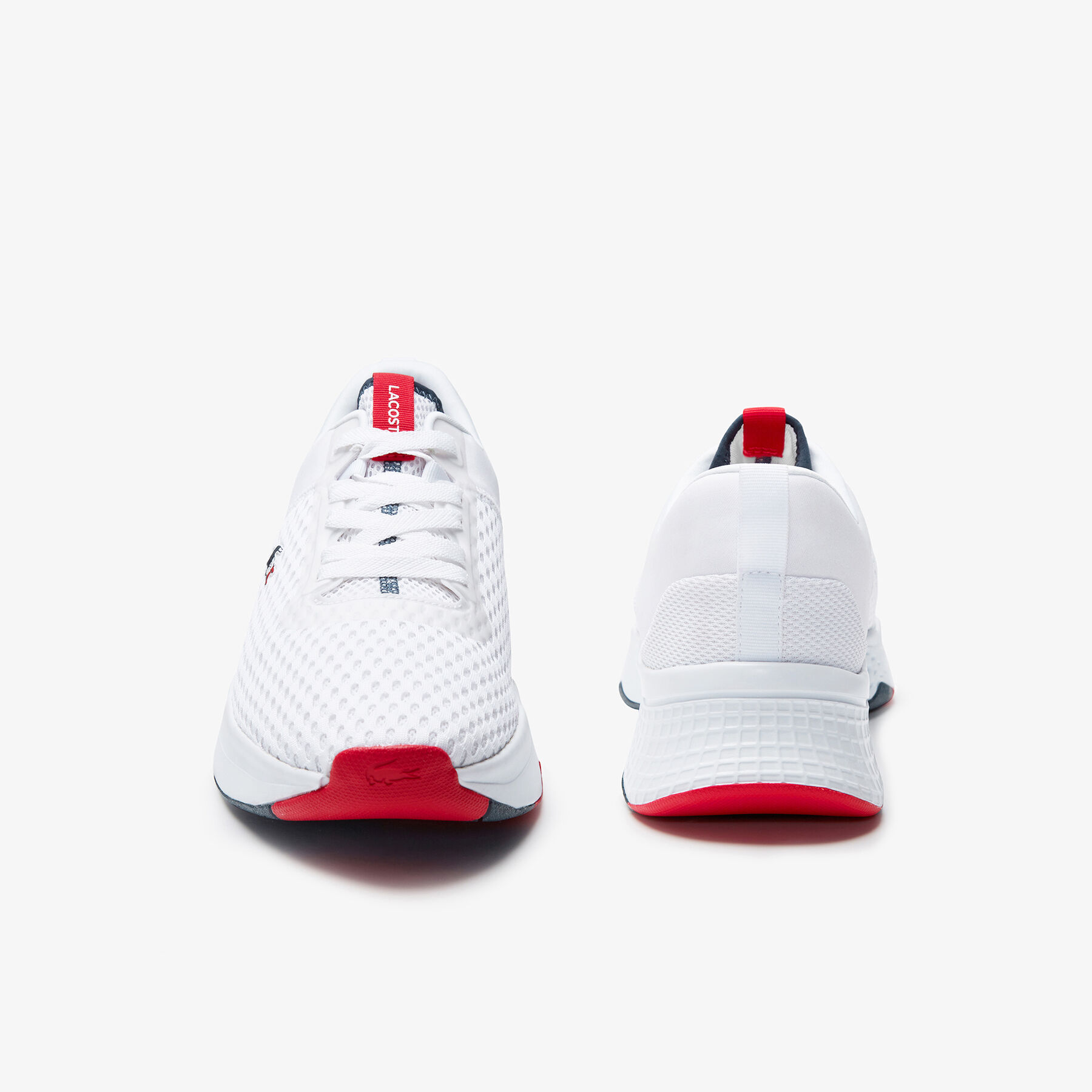 Men's Court-Drive Textured Textile Trainers lacoste men s court drive textured textile trainers