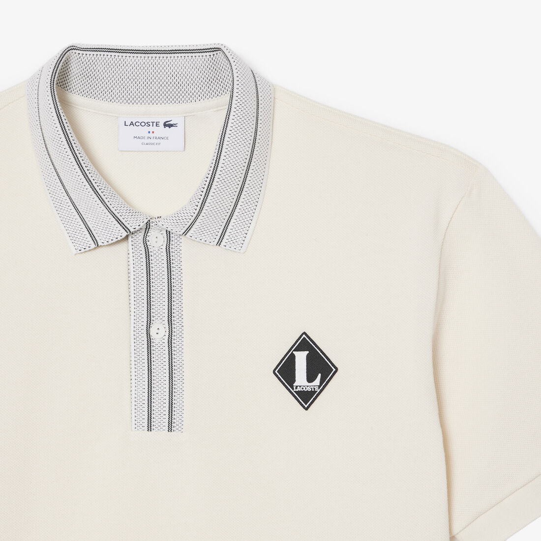 French Made Classic Fit Badge Polo Shirt French Made Classic Fit Badge Polo Shirt